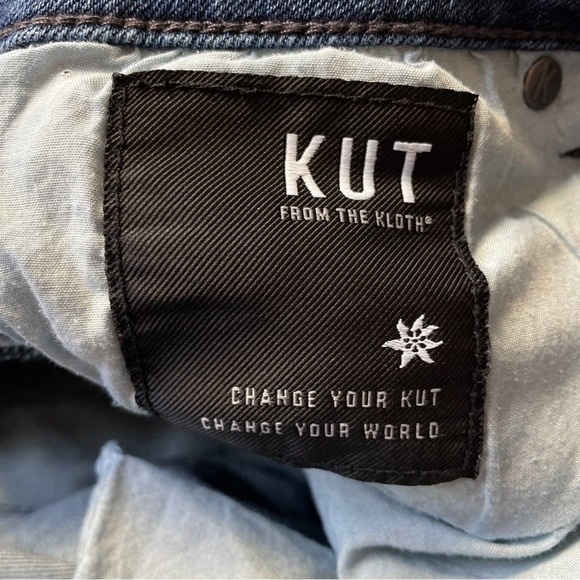 Kut from the Kloth Catherine Boyfriend Distressed Denim Jeans Low-slung 8 - Picture 8 of 8